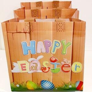 Easter Bunny Basket Gift Bag Waterproof Easter Egg Hunt Bag 2 For $13